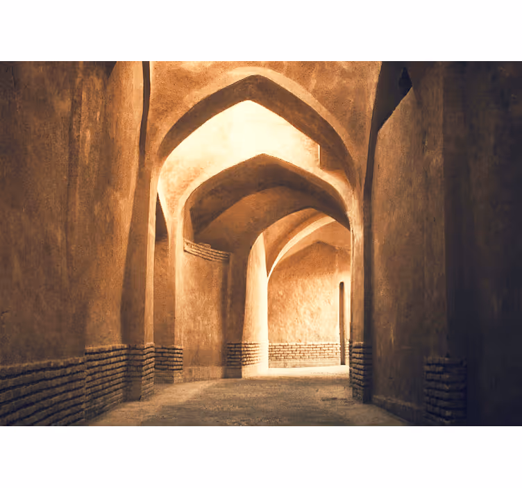 Fotomurale paesaggi passaggio degli archi antichi - TenStickers