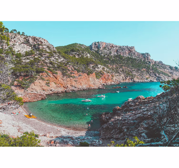 Fotomurale paesaggi vista sul mare di cove - TenStickers