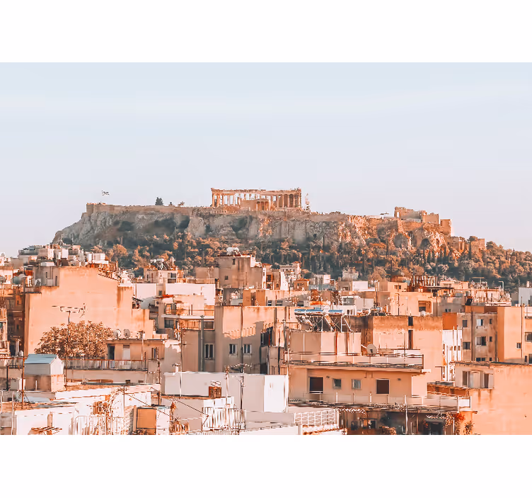 Fotomurale città paesaggio urbano di atene - TenStickers