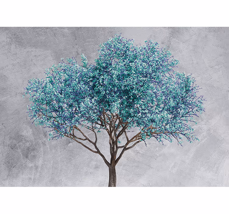Fotomurale alberi albero foglioso stilizzato - TenStickers