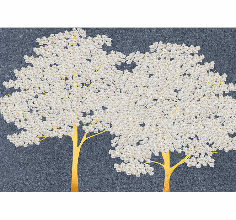Fotomurale alberi silhouette eleganti - TenStickers