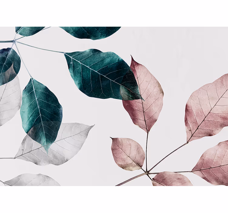 Fotomurali natura elementi foglia eleganti - TenStickers