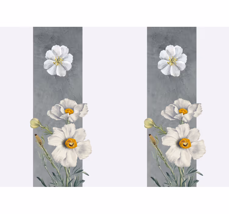 Fotomurale fiori elegante design a margherita - TenStickers