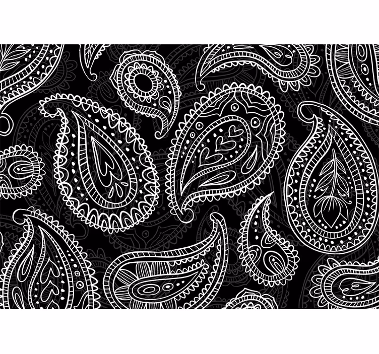 Fotomurali textures motivi paisley intricati - TenStickers