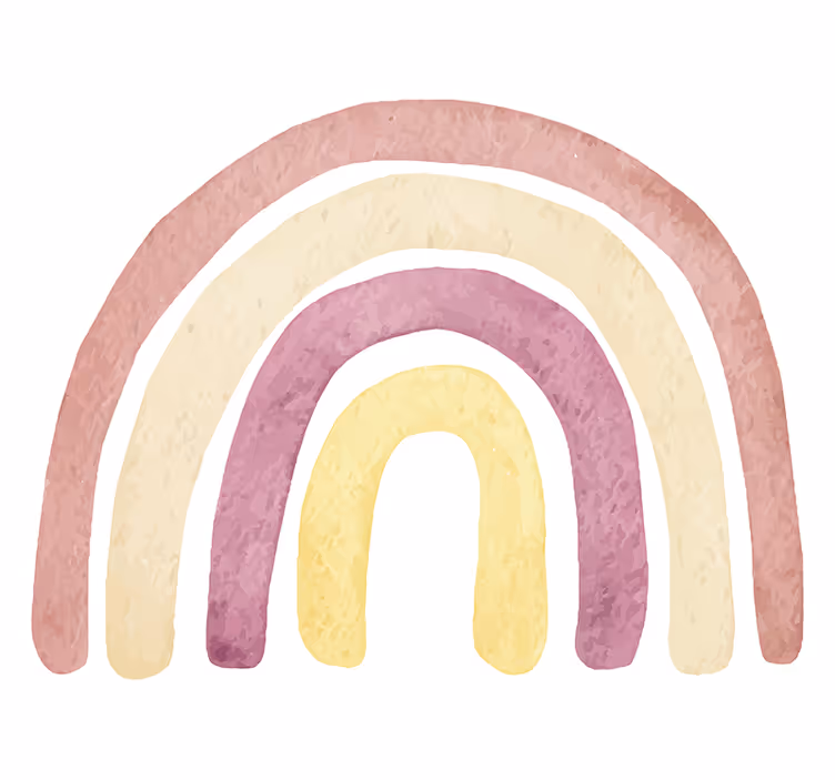 Fotomurale amore archi arcobaleno soft - TenStickers