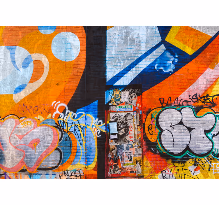 Fotomurale arte urbana tag vibranti urbani - TenStickers