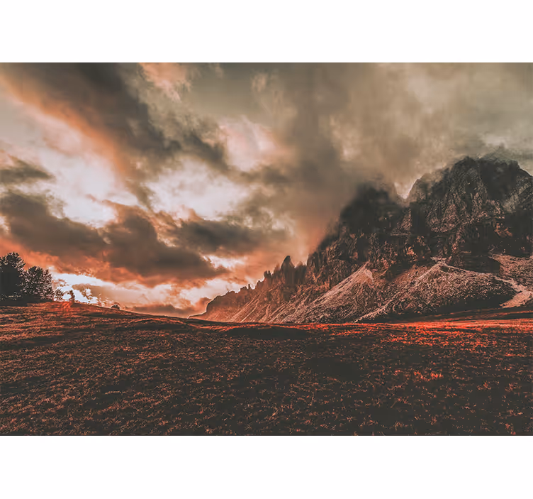 Fotomurale paesaggi scenari montani drammatici - TenStickers