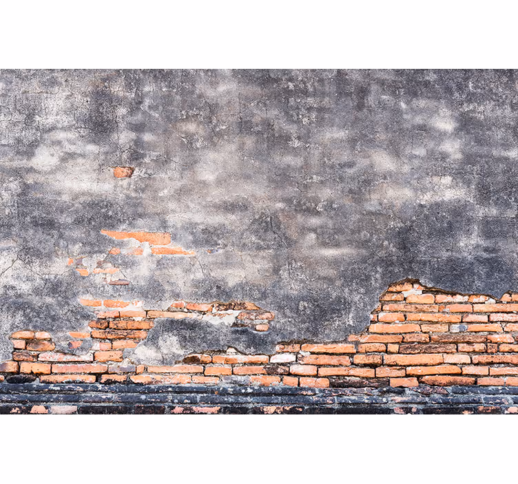 Fotomurale con effetto mattoni rustici - TenStickers