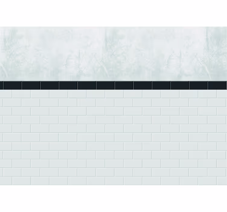 Fotomurale textures piastrelle bianche - TenStickers
