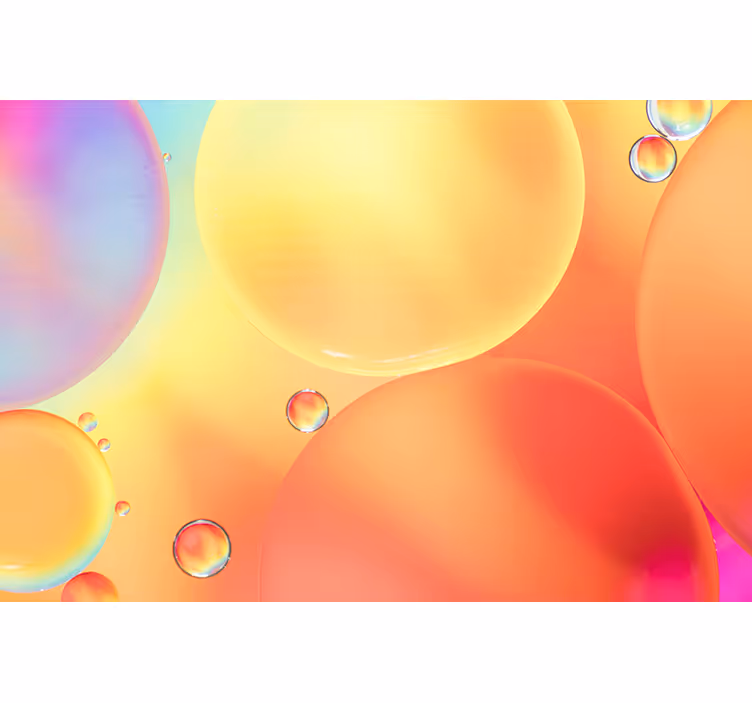 Fotomurali 3d bolle di gradiente - TenStickers