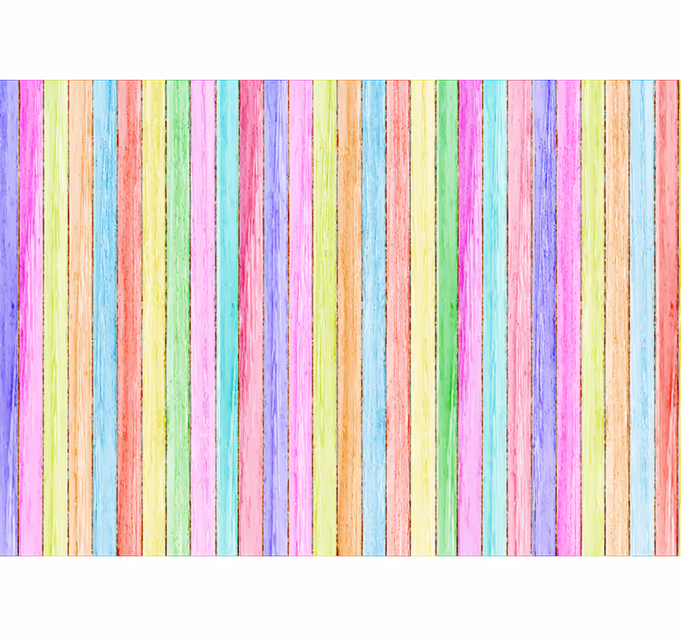 Fotomurale legno tavole di legno colorate - TenStickers