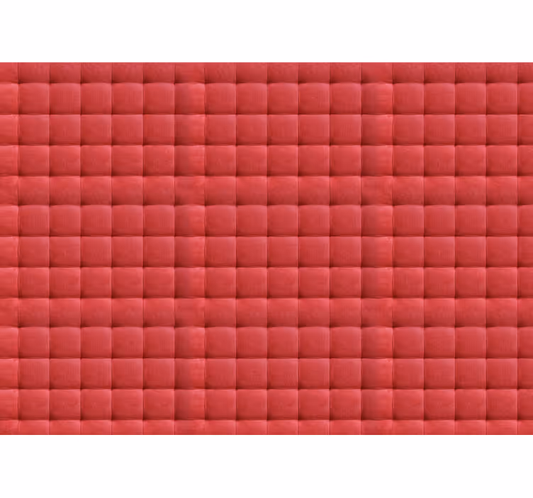Fotomurale rosso effetto imbottitura in pelle - TenStickers