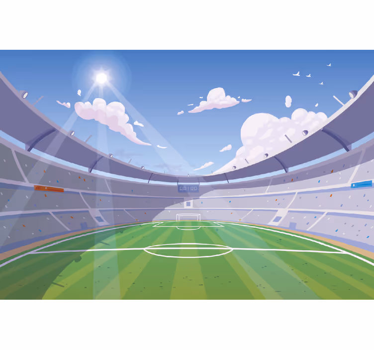 Fotomurale bambini campo da calcio - TenStickers