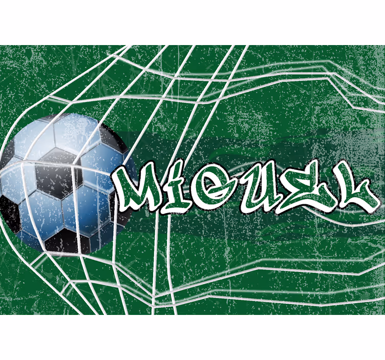Carta da parati per ragazzi gol e graffiti con nome - TenStickers