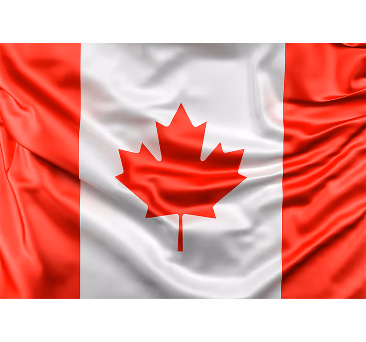Fotomurali città e paesi bandiera canadese - TenStickers
