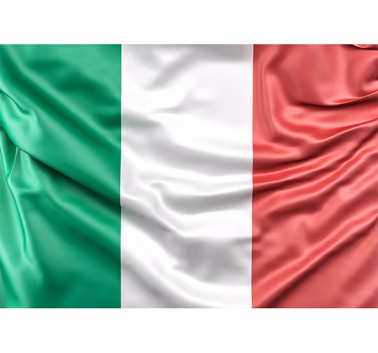 Fotomurali città e paesi bandiera italiana - TenStickers