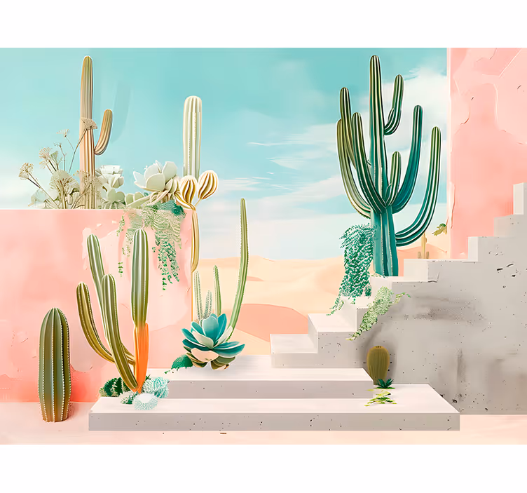 Fotomurale deserto disegno del deserto - TenStickers