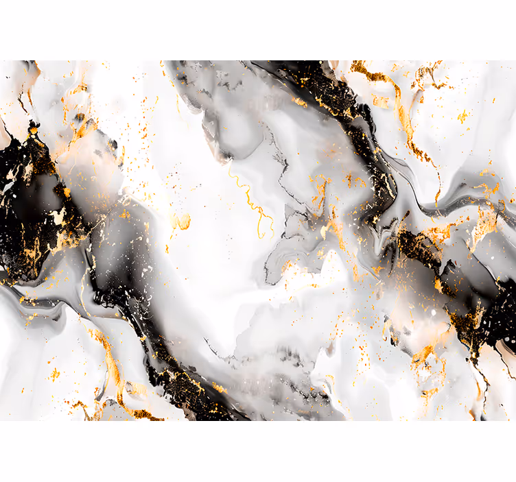 Fotomurale astratto modello in bianco e nero - TenStickers