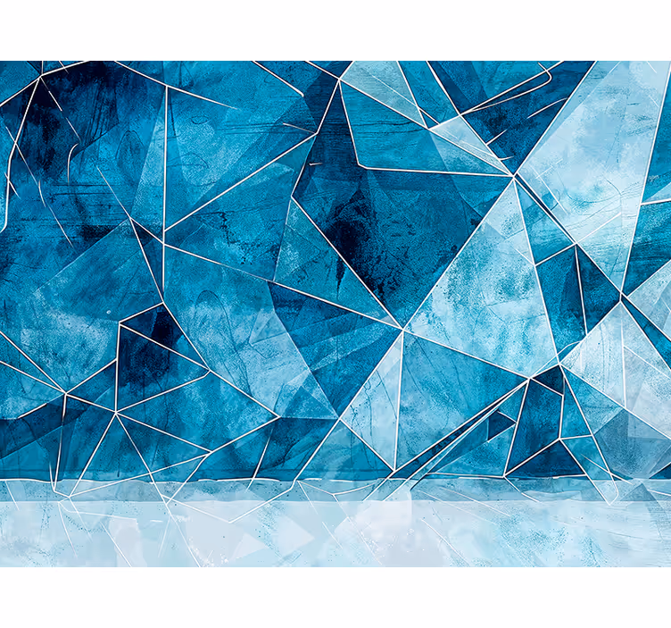 Fotomurali textures azzurro fratturato - TenStickers