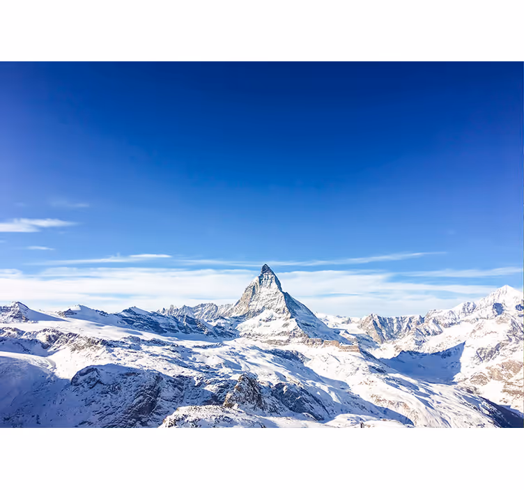 Fotomurale montagna vista panoramica alpina - TenStickers