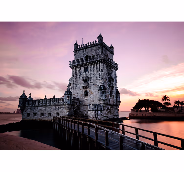 Fotomurali città e paesi torre di lisbona - TenStickers