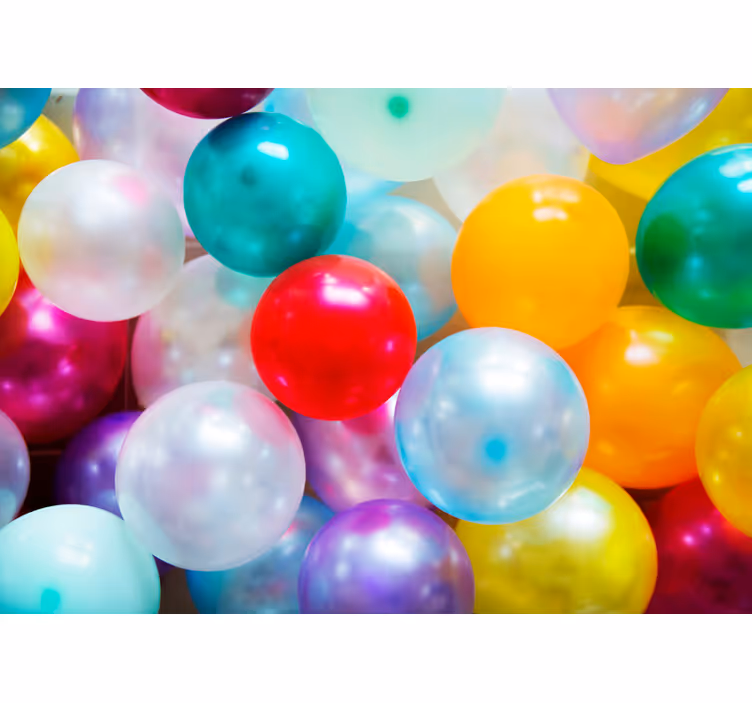 Fotomurale cameretta mosaico di palloncini vibranti - TenStickers