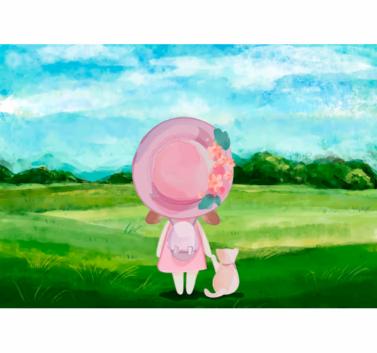 Fotomurale cameretta scena fantasy pastorale - TenStickers