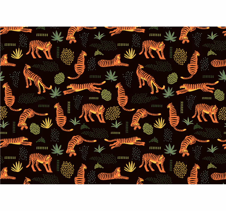 Fotomurali animali diversi modello tigre - TenStickers