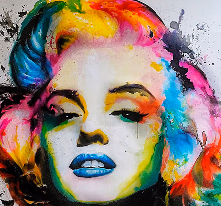 Fotomurale con Marilyn Monroe stile pop art - TenStickers
