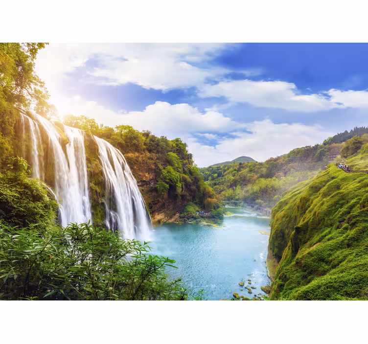 Fotomurale con paesaggio di cascata - TenStickers