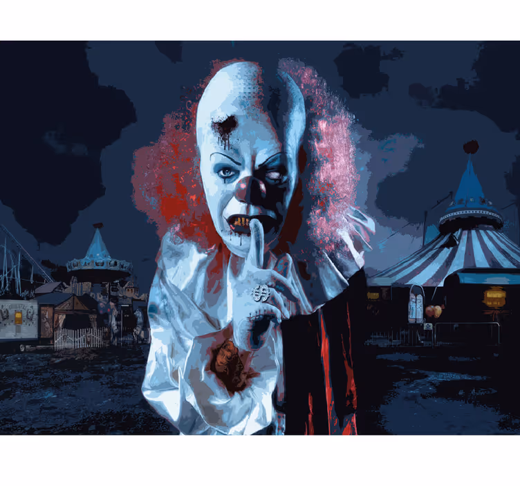Fotomurale con tema horror con IT - TenStickers
