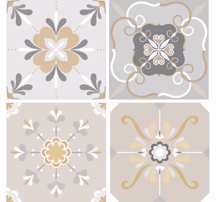 Sottobicchiere di ispirazione floreale - TenStickers
