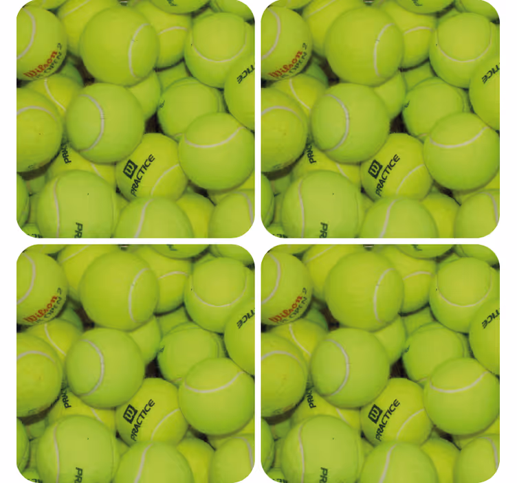 Sottobicchiere  personalizzato moderno Palline da tennis - TenStickers
