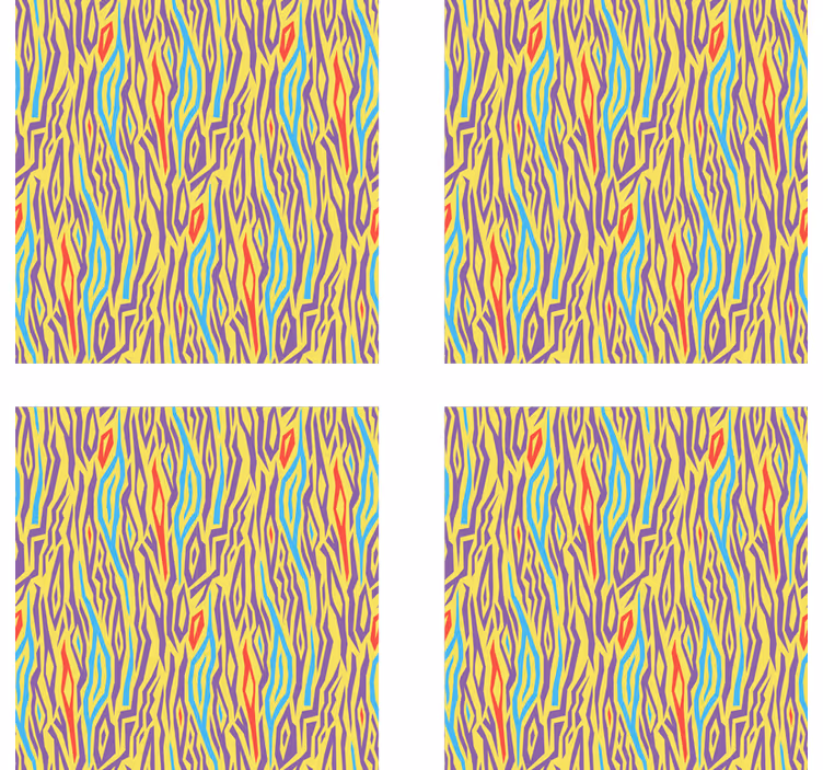 Sottobicchieri linee astratte vibranti - TenStickers