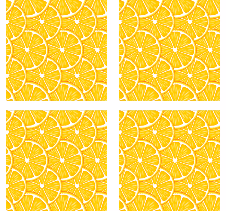 Sottobicchieri fetta di agrume design - TenStickers