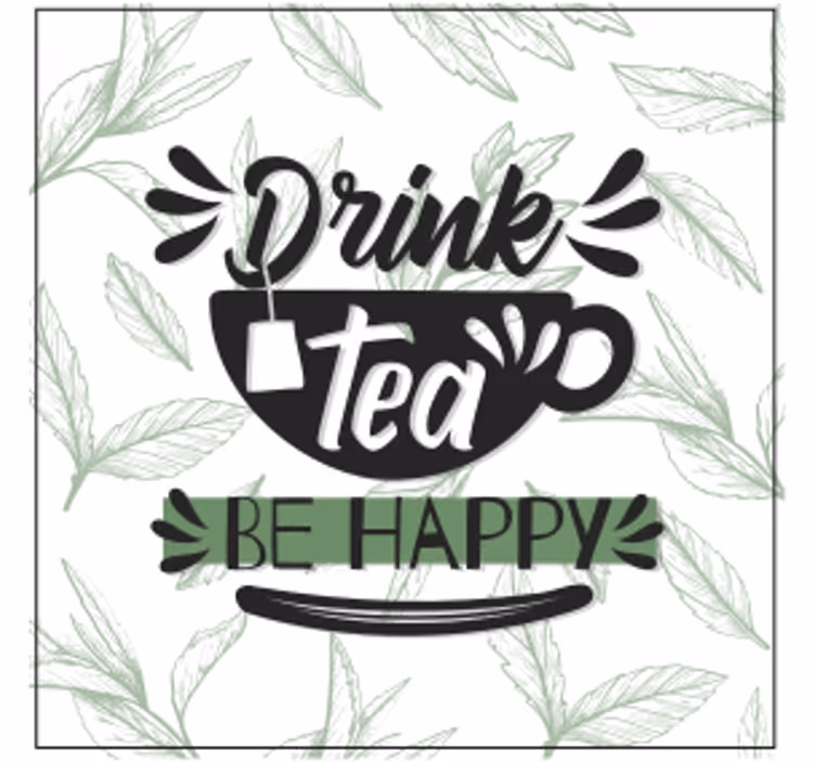 Sottobicchieri con frase citazioni motivazionali per tazza - TenStickers