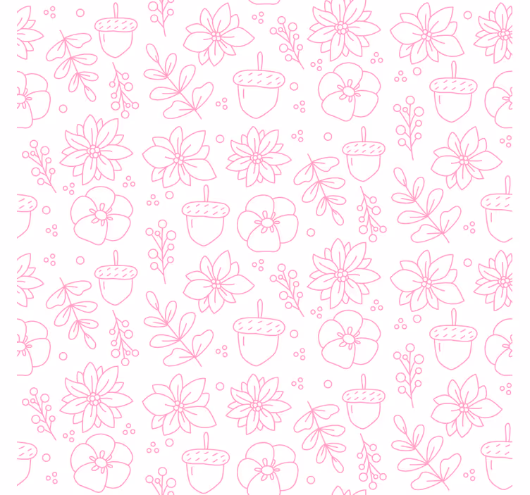 Sottobicchieri motivo artistico floreale - TenStickers