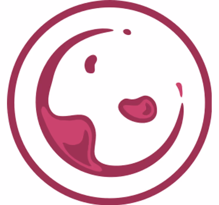 Sottobicchieri birra spruzzi di vino giocosi - TenStickers