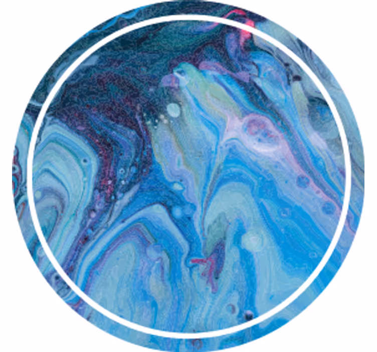 Sottobicchieri motivo blu vorticoso - TenStickers