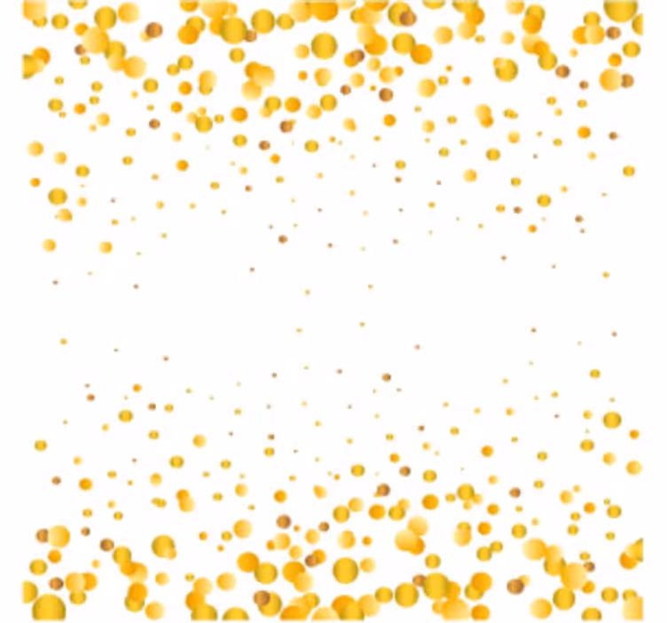 Sottobicchieri motivo circolare giallo - TenStickers