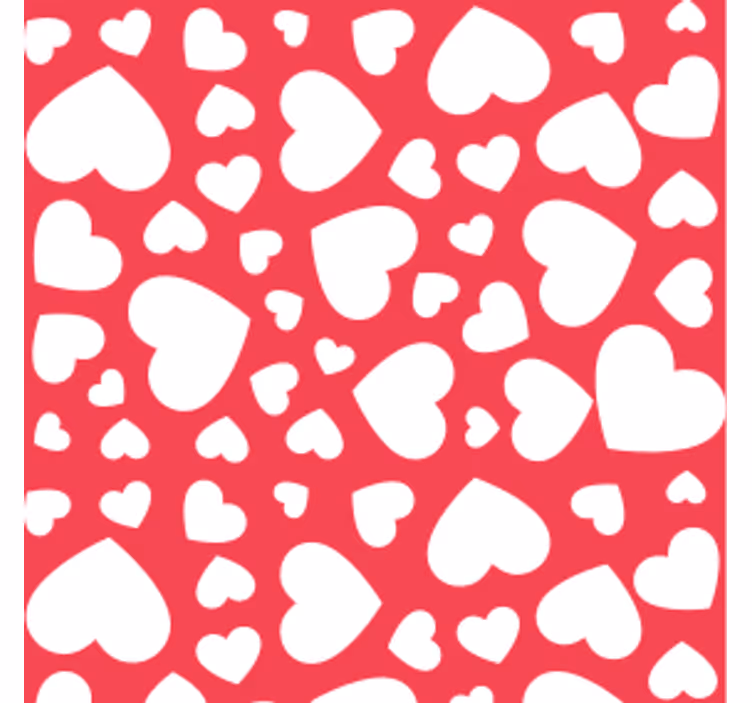 Sottobicchieri matrimonio motivo a forma di cuore - TenStickers