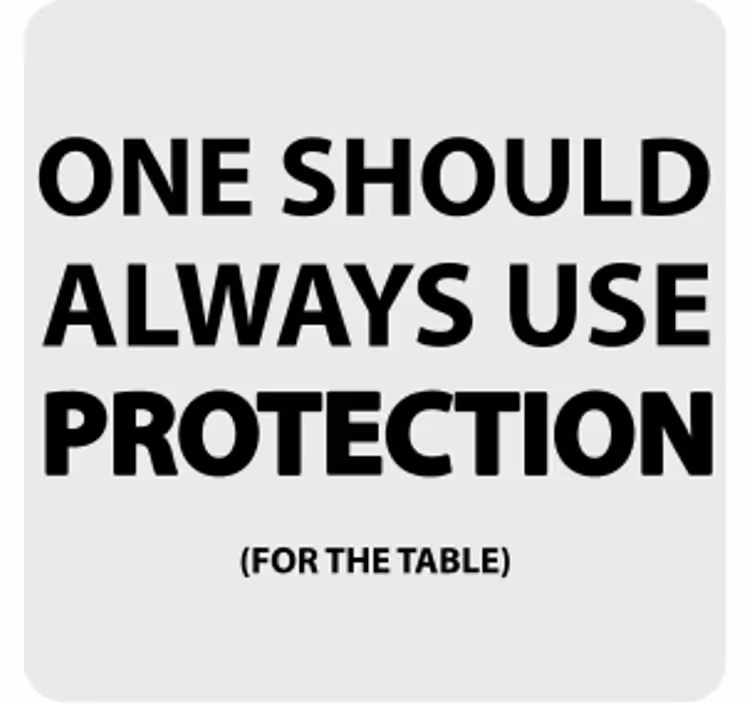 Sottobicchieri con frase promemoria in grassetto - TenStickers