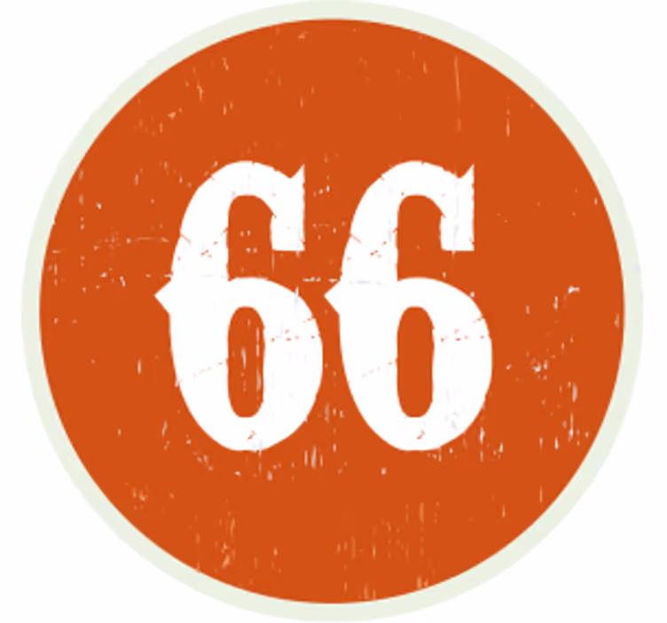 Sottobicchieri personalizzabili etichetta numerica circolare - TenStickers