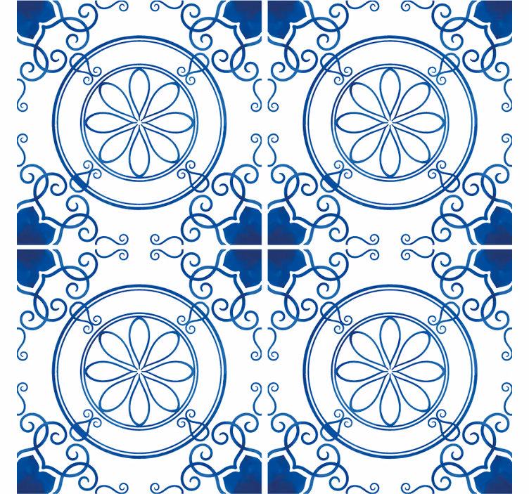 Sottobicchieri con motivi floreali intricati - TenStickers