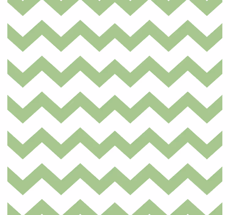 Sottobicchieri motivo a zigzag verde - TenStickers