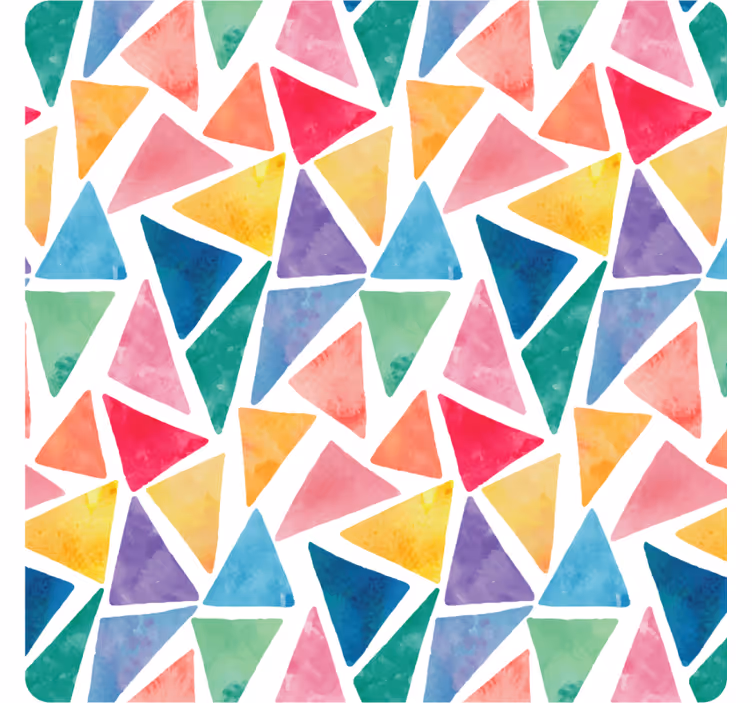 Sottobicchieri motivo triangolare colorato - TenStickers