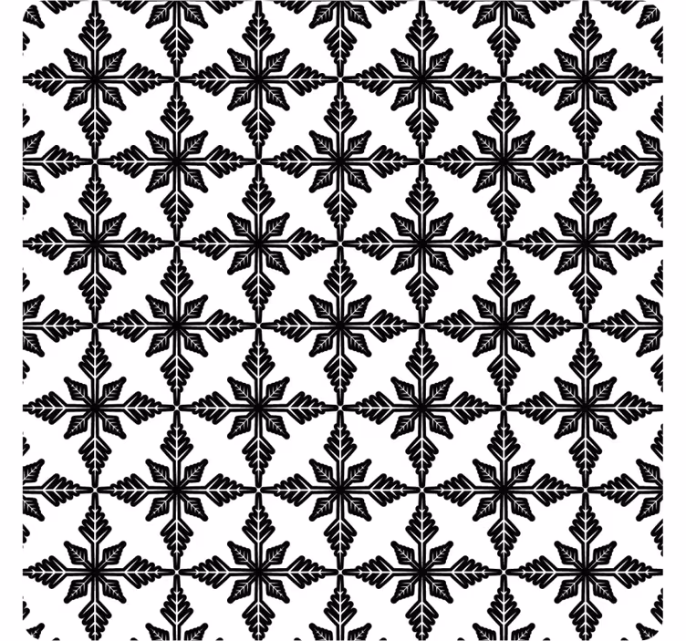 Sottobicchieri motivo geometrico nero - TenStickers