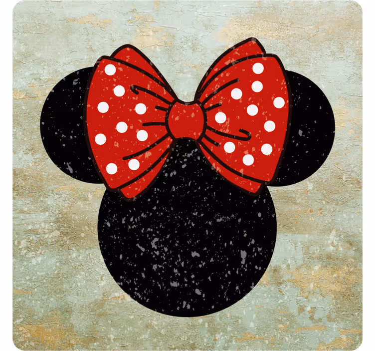 Sottobicchieri frikis motivo fiocco a pois - TenStickers