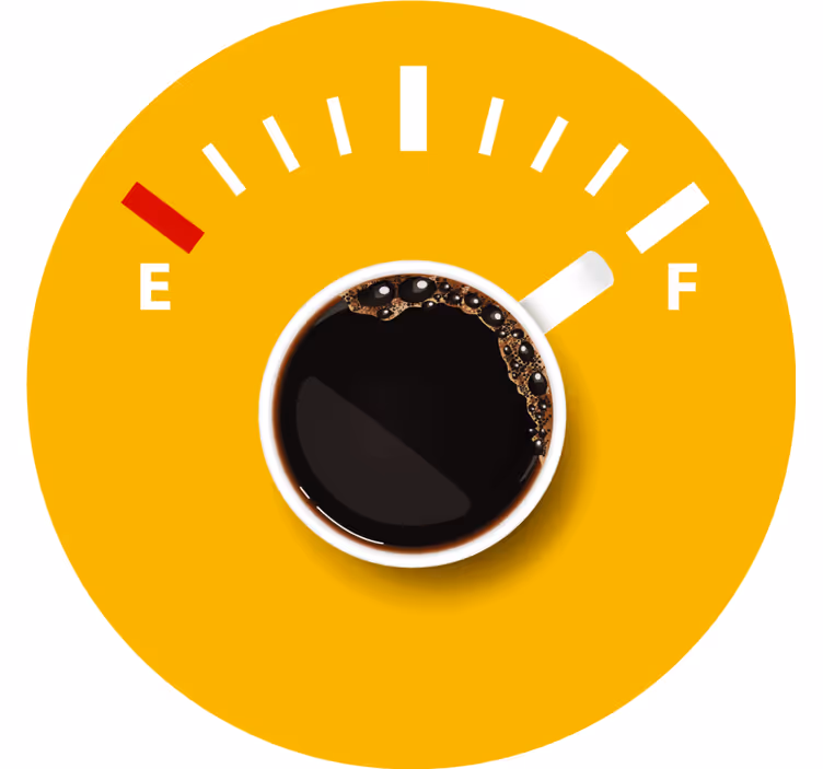 Sottobicchieri personalizzabili indicatore di livello caffè - TenStickers