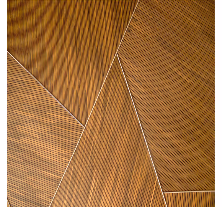 Sottobicchieri motivo geometrico in legno - TenStickers